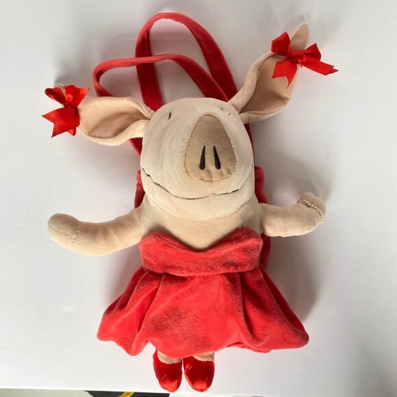 Olivia The Pig Plush Tote Bag Toy Ready to Dance Opera Red Dress - Picture 5 of 5